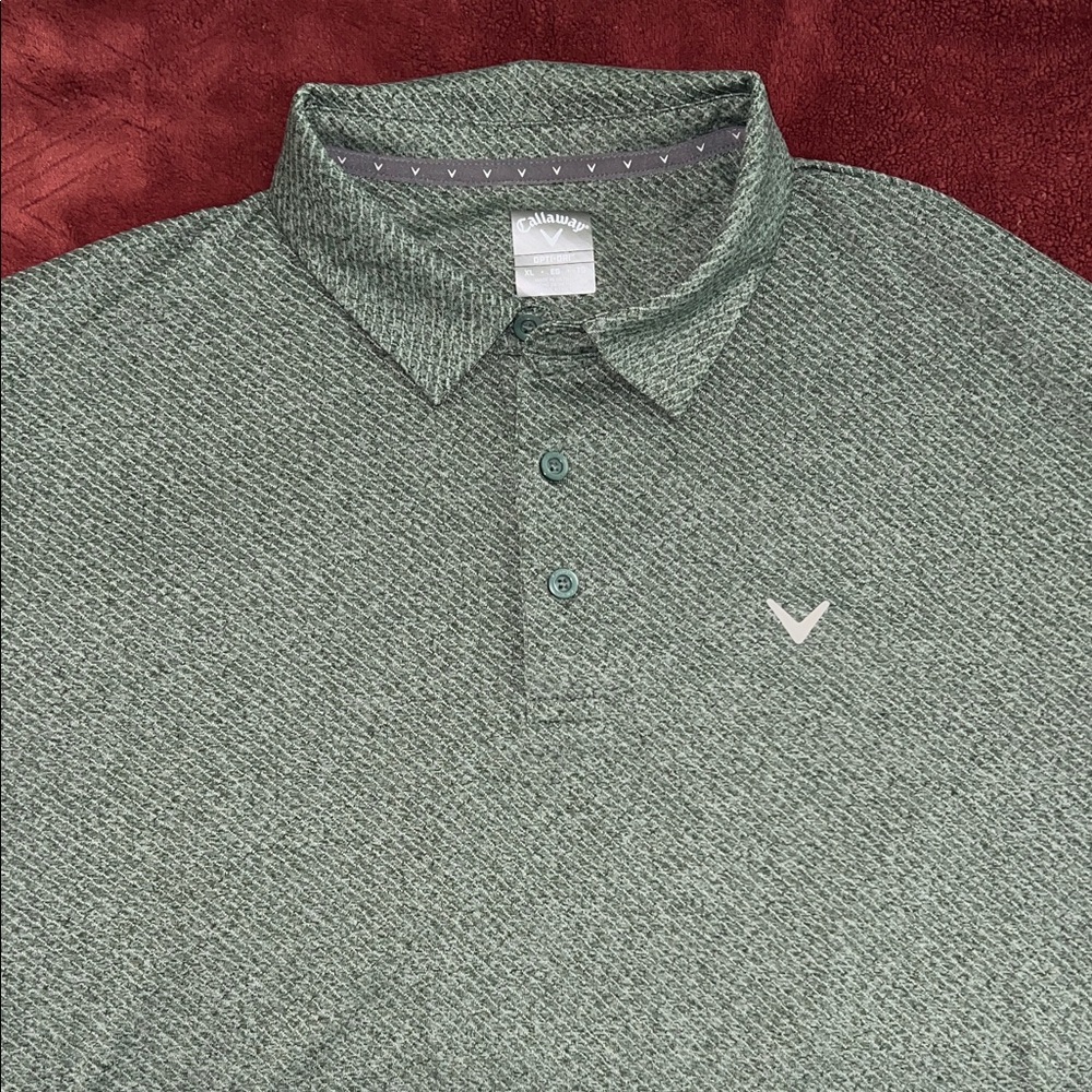 Callaway Men's Textured Green Polo